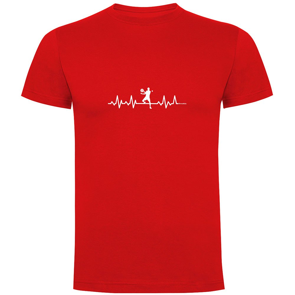 Kruskis Padel Heartbeat Short Sleeve T-shirt Rot M Mann von Kruskis