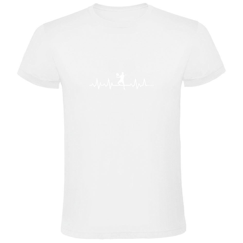Kruskis Padel Heartbeat Short Sleeve T-shirt Weiß M Mann von Kruskis