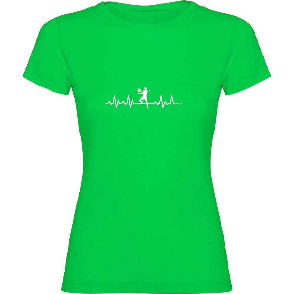 Kruskis Padel Heartbeat Short Sleeve T-shirt Grün XL Frau von Kruskis