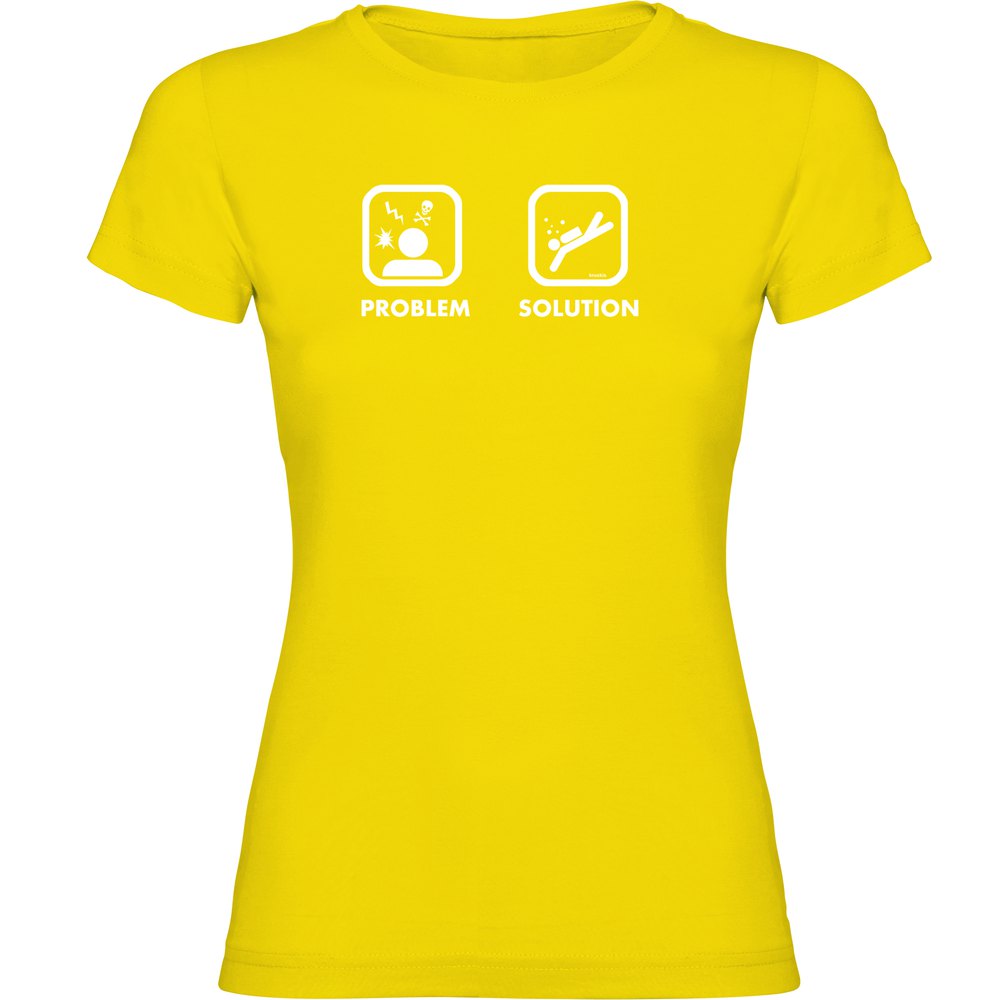 Kruskis Problem Solution Dive Short Sleeve T-shirt Gelb XL Mann von Kruskis