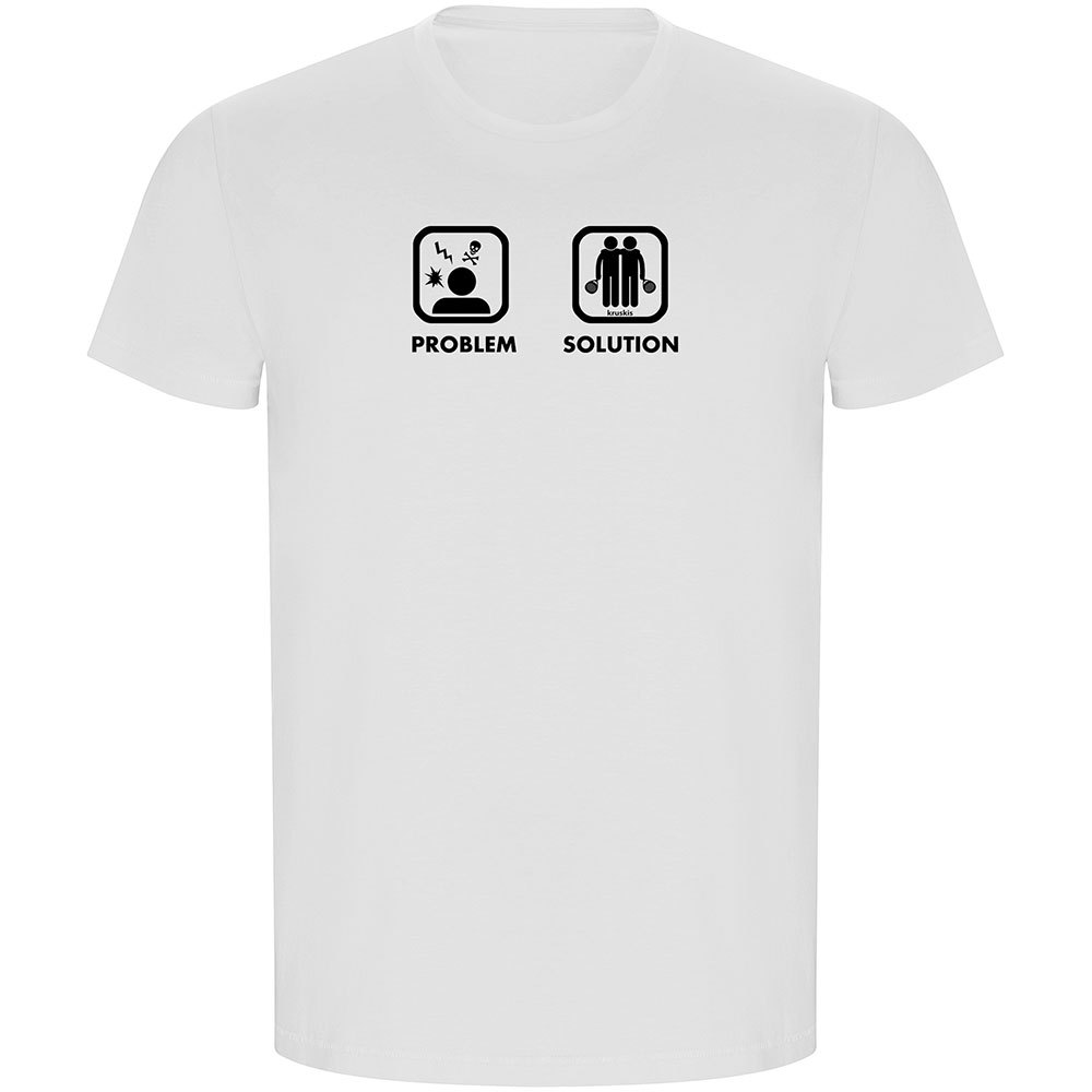 Kruskis Problem Solution Padel Eco Short Sleeve T-shirt Weiß S Mann von Kruskis