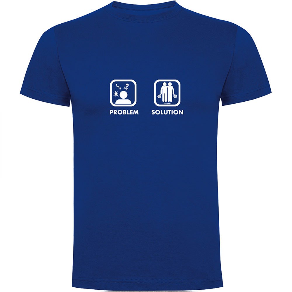 Kruskis Problem Solution Padel Short Sleeve T-shirt Blau 2XL Mann von Kruskis