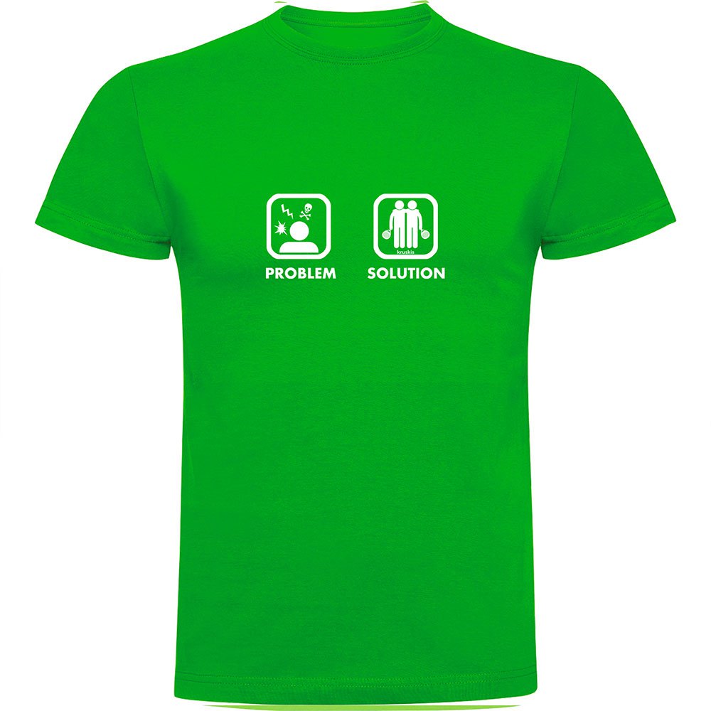 Kruskis Problem Solution Padel Short Sleeve T-shirt Grün 3XL Mann von Kruskis