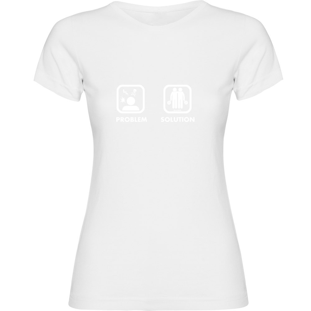Kruskis Problem Solution Padel Short Sleeve T-shirt Weiß L Frau von Kruskis