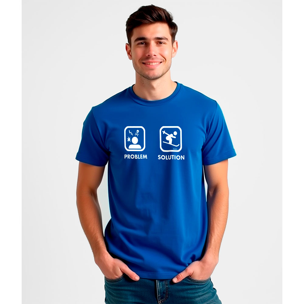 Kruskis Problem Solution Ski Short Sleeve T-shirt  M Mann von Kruskis