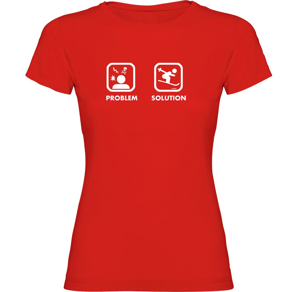 Kruskis Problem Solution Ski Short Sleeve T-shirt Rot 2XL Frau von Kruskis