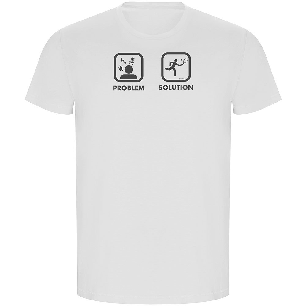 Kruskis Problem Solution Smash Eco Short Sleeve T-shirt Weiß 2XL Mann von Kruskis