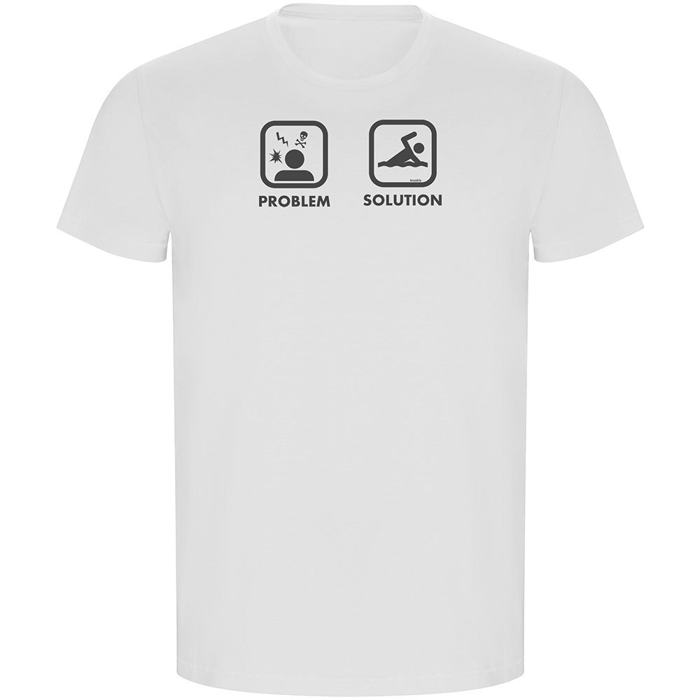 Kruskis Problem Solution Swim Eco Short Sleeve T-shirt Weiß 2XL Mann von Kruskis