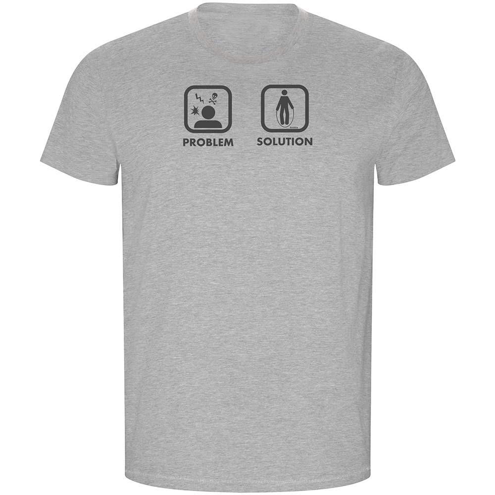 Kruskis Problem Solution Train Eco Short Sleeve T-shirt Grau XL Mann von Kruskis