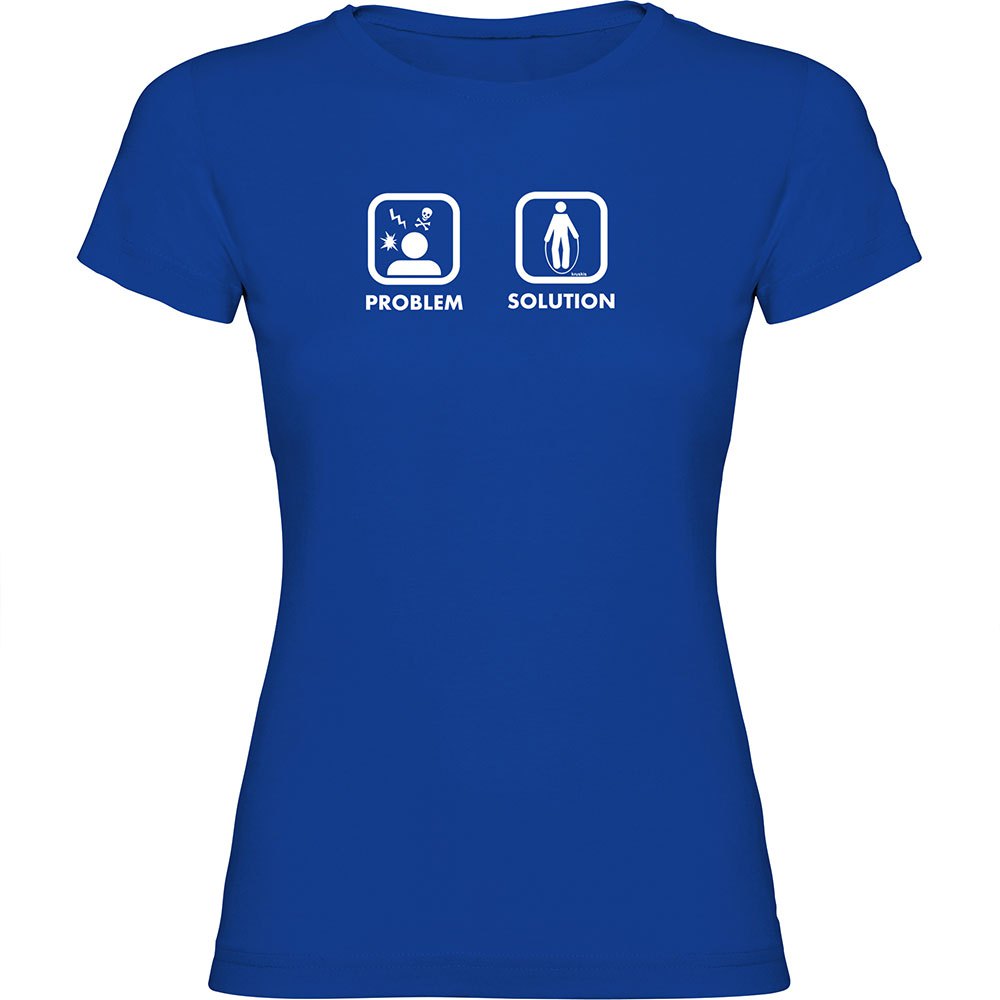 Kruskis Problem Solution Train Short Sleeve T-shirt Blau XL Frau von Kruskis