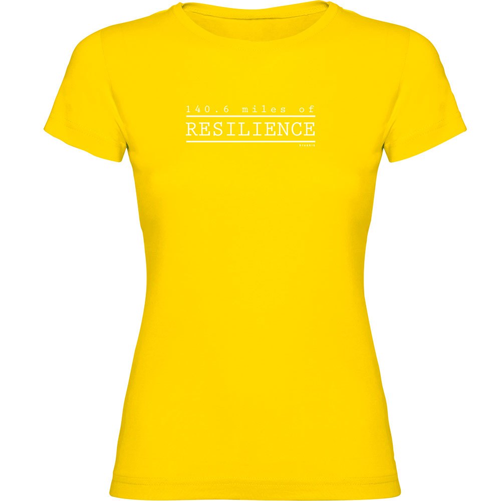 Kruskis Resilience Short Sleeve T-shirt Gelb S Frau von Kruskis