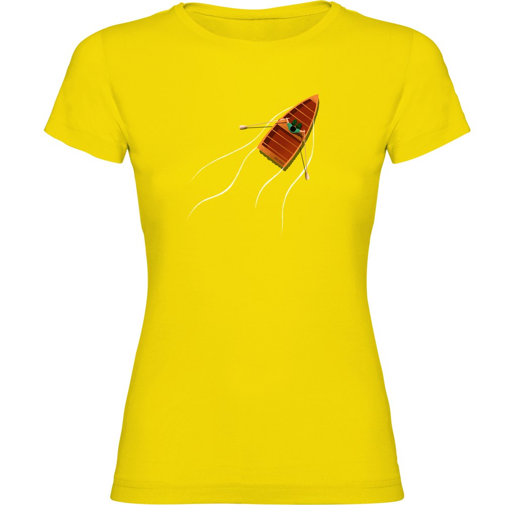 Kruskis Rowing Boat Short Sleeve T-shirt Gelb M Frau von Kruskis