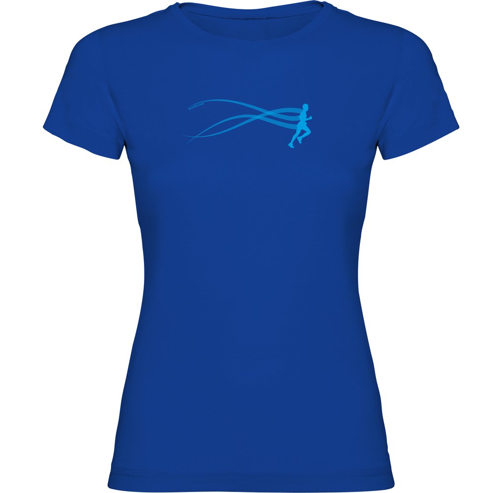 Kruskis Run Estella Short Sleeve T-shirt Blau L Frau von Kruskis