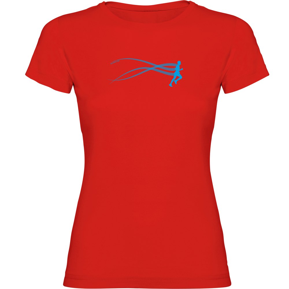 Kruskis Run Estella Short Sleeve T-shirt Rot M Frau von Kruskis