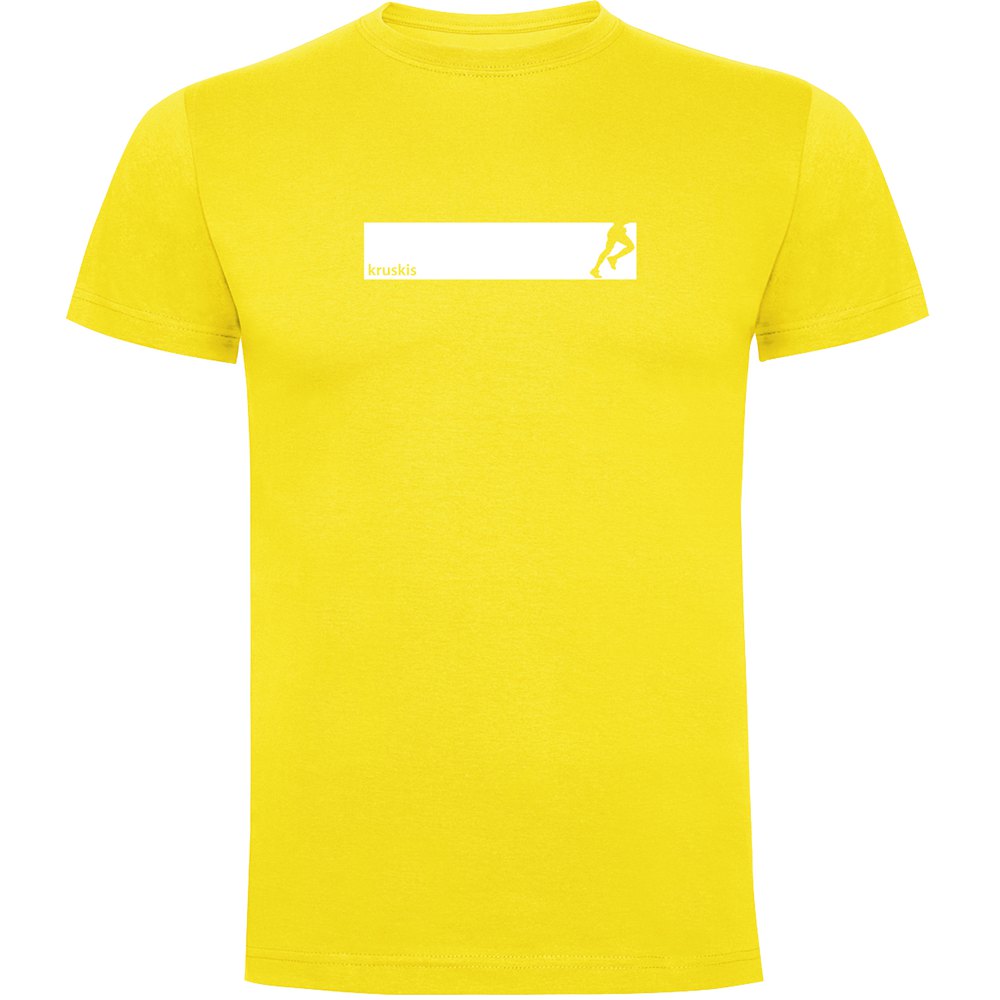 Kruskis Run Frame Short Sleeve T-shirt Gelb M Mann von Kruskis