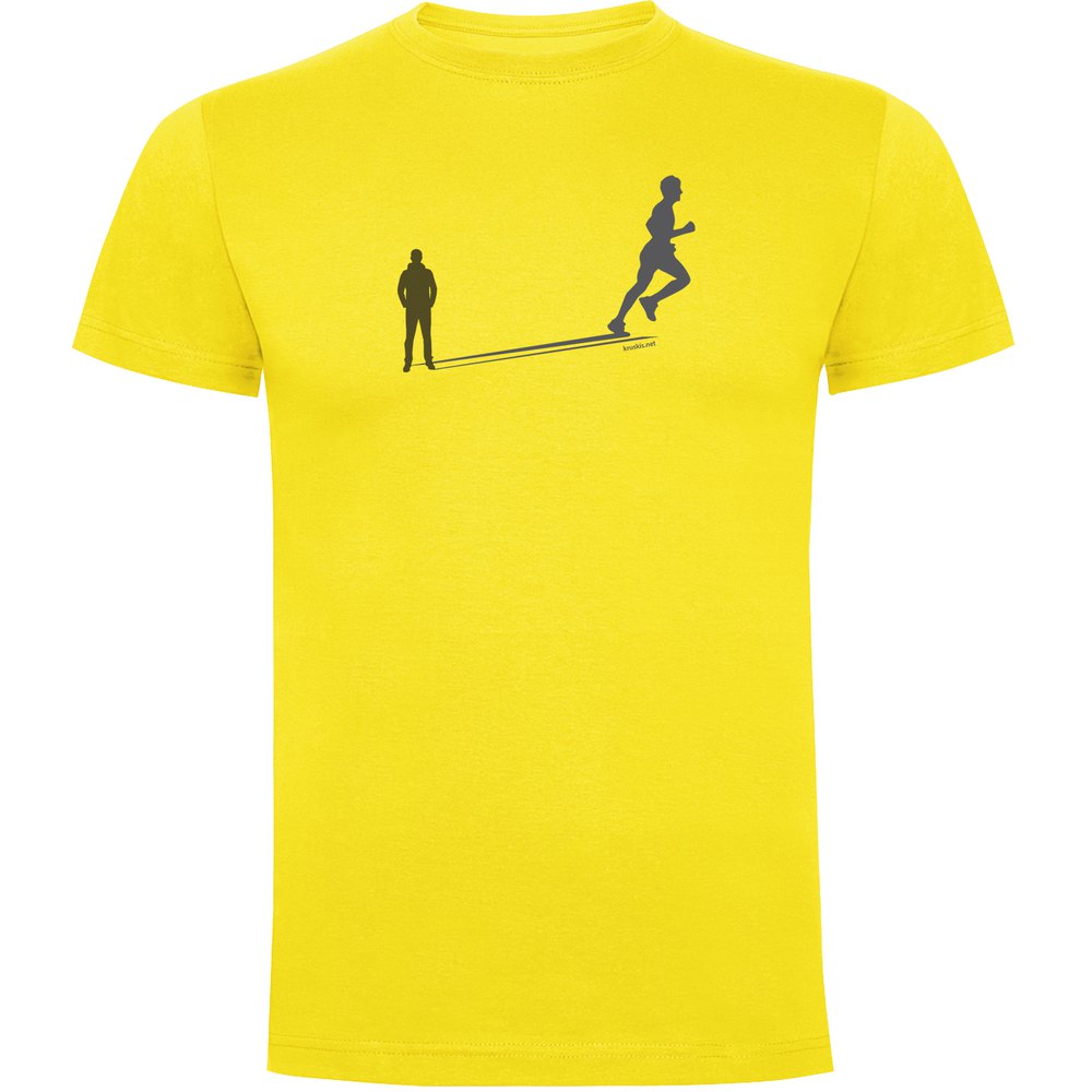 Kruskis Run Shadow Short Sleeve T-shirt Gelb L Mann von Kruskis