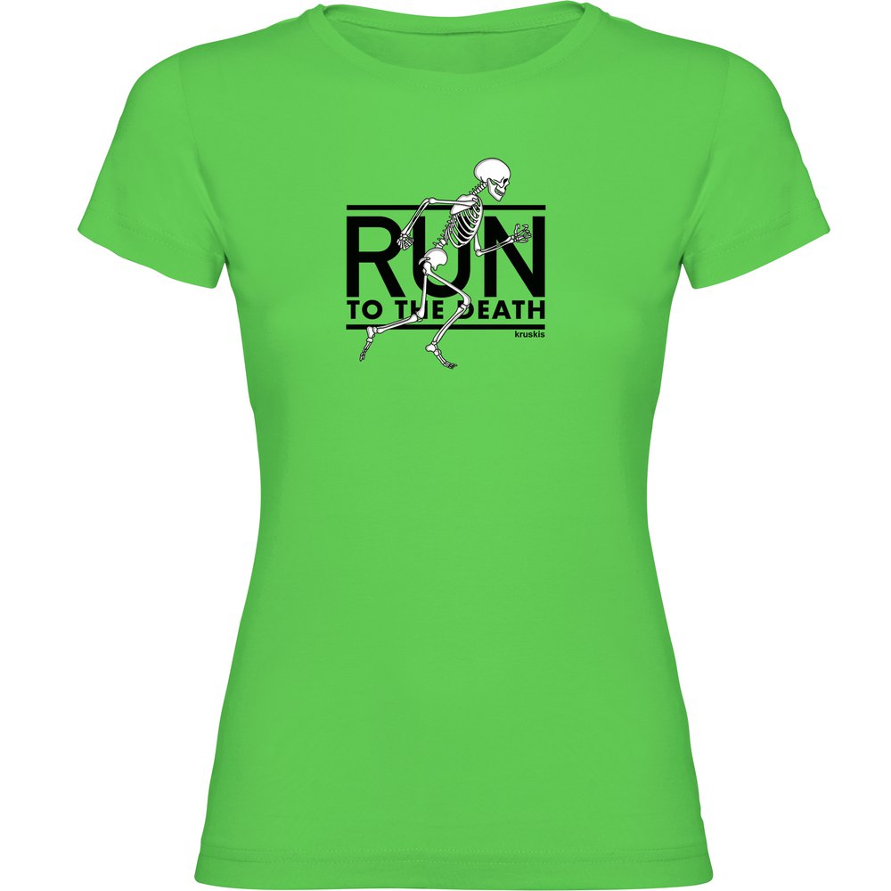 Kruskis Run To The Death Short Sleeve T-shirt Grün XL Frau von Kruskis