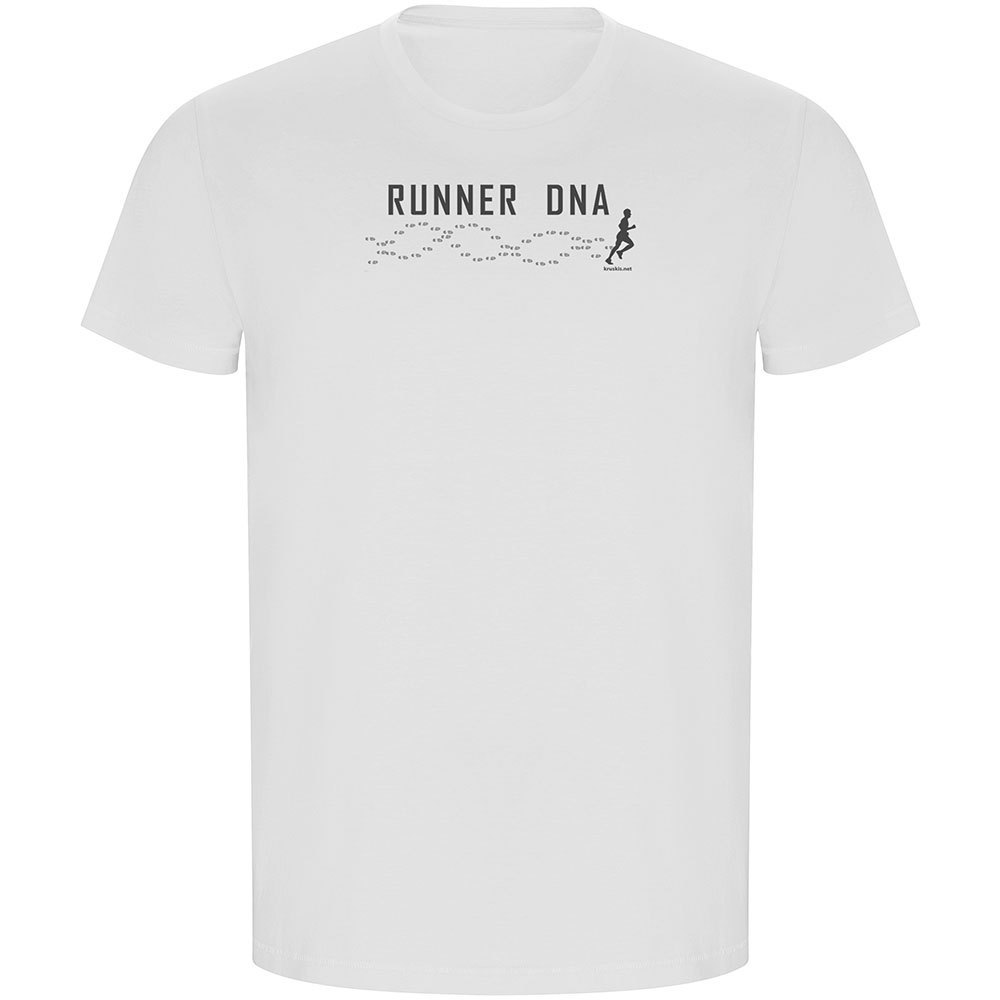 Kruskis Runner Dna Eco Short Sleeve T-shirt Weiß L Mann von Kruskis