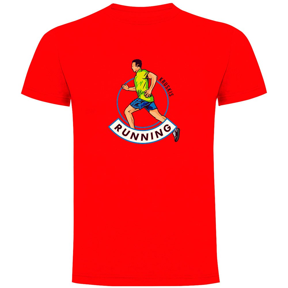 Kruskis Runner Short Sleeve T-shirt Rot M Mann von Kruskis