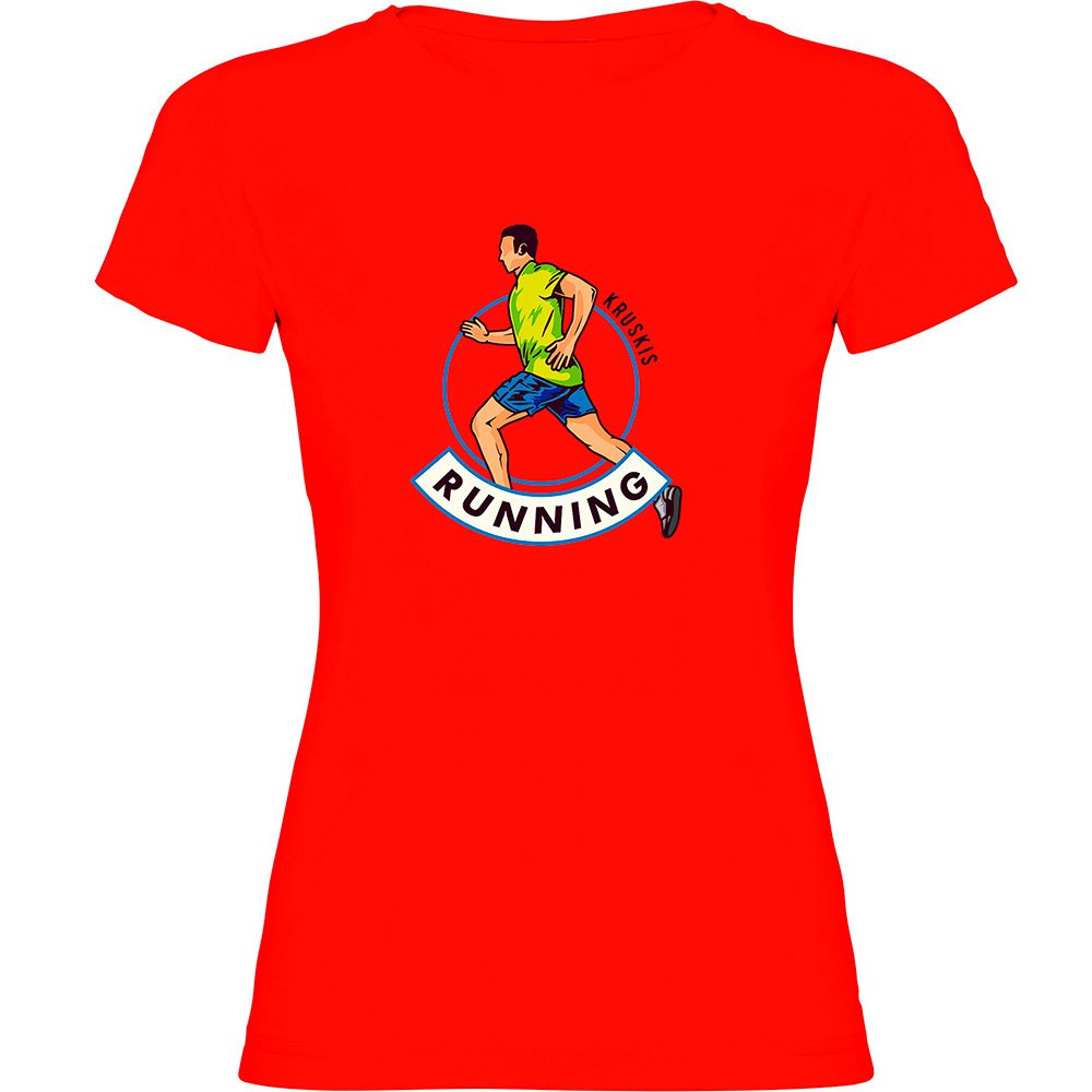 Kruskis Runner Short Sleeve T-shirt Rot XL Frau von Kruskis