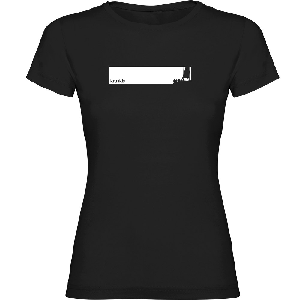 Kruskis Sail Frame Short Sleeve T-shirt Schwarz 2XL Frau von Kruskis