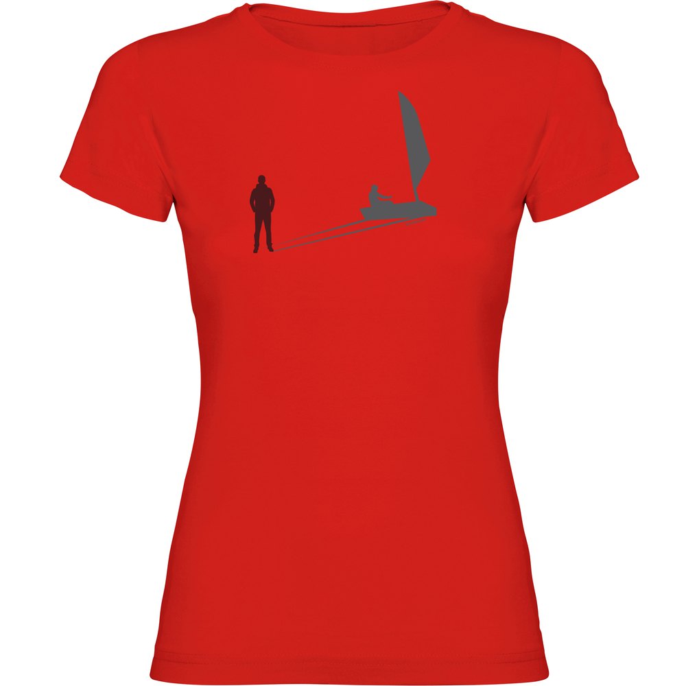 Kruskis Sail Shadow Short Sleeve T-shirt Rot XL Frau von Kruskis