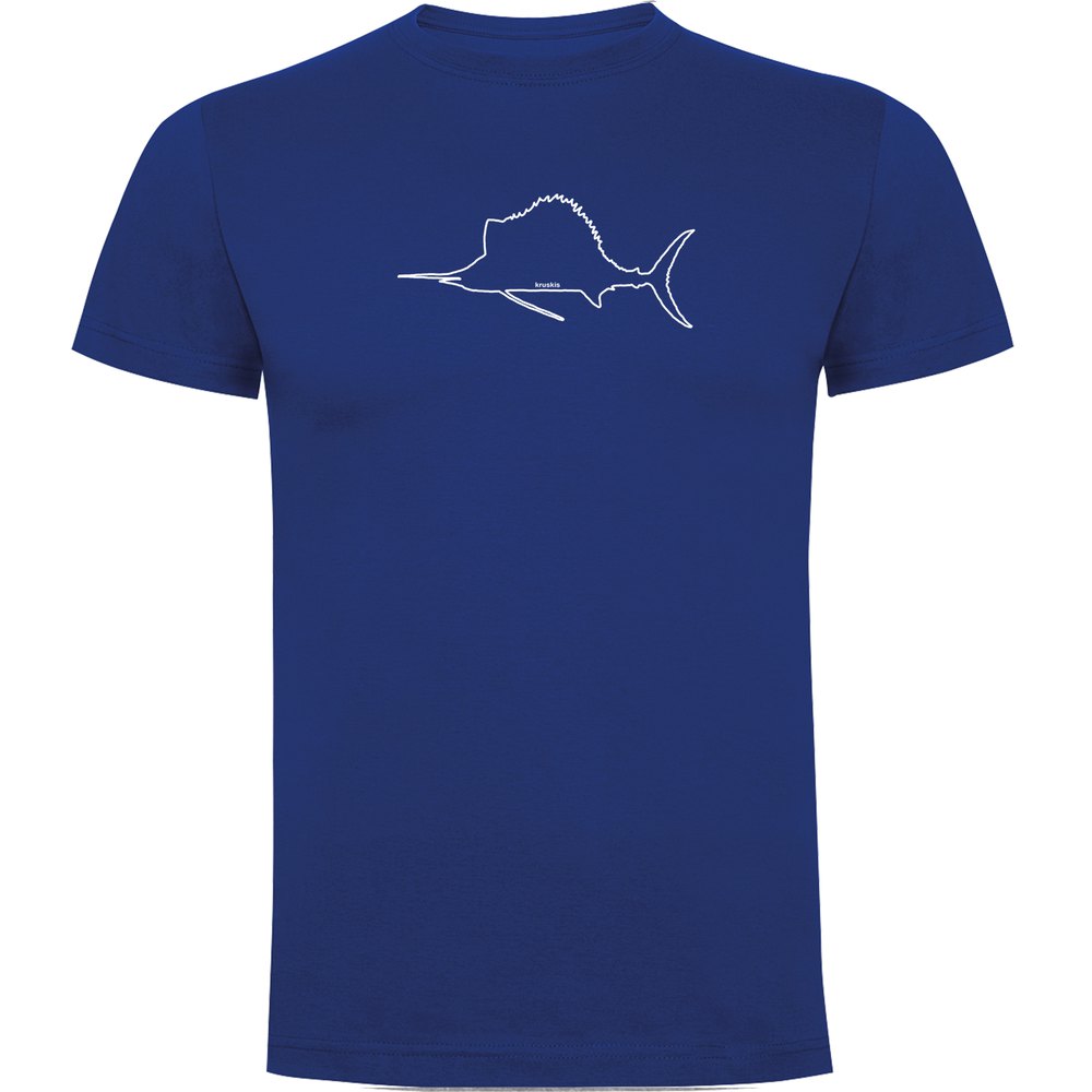 Kruskis Sailfish Short Sleeve T-shirt Blau 2XL Mann von Kruskis