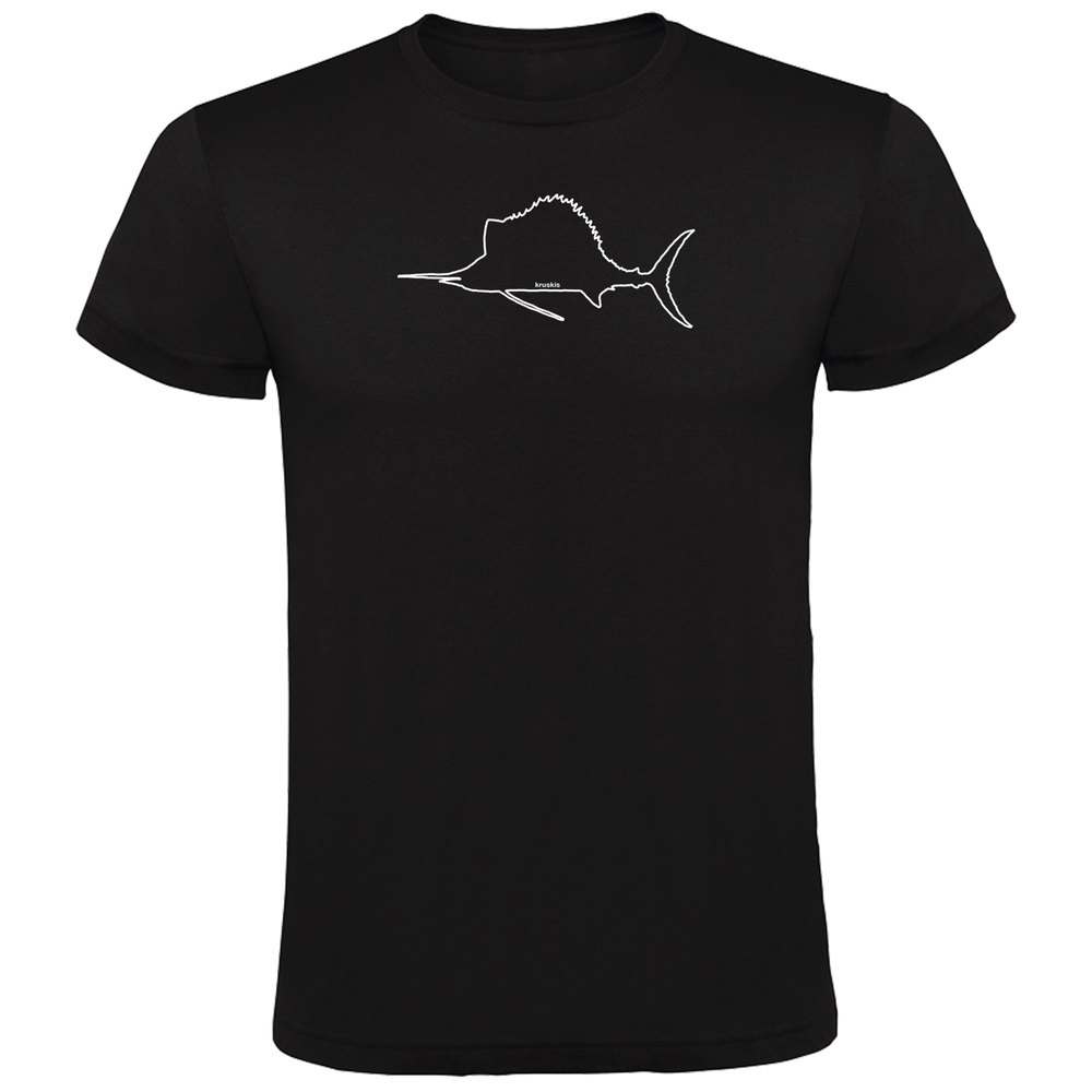 Kruskis Sailfish Short Sleeve T-shirt Schwarz 3XL Mann von Kruskis