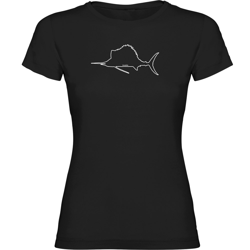 Kruskis Sailfish Short Sleeve T-shirt Schwarz M Frau von Kruskis