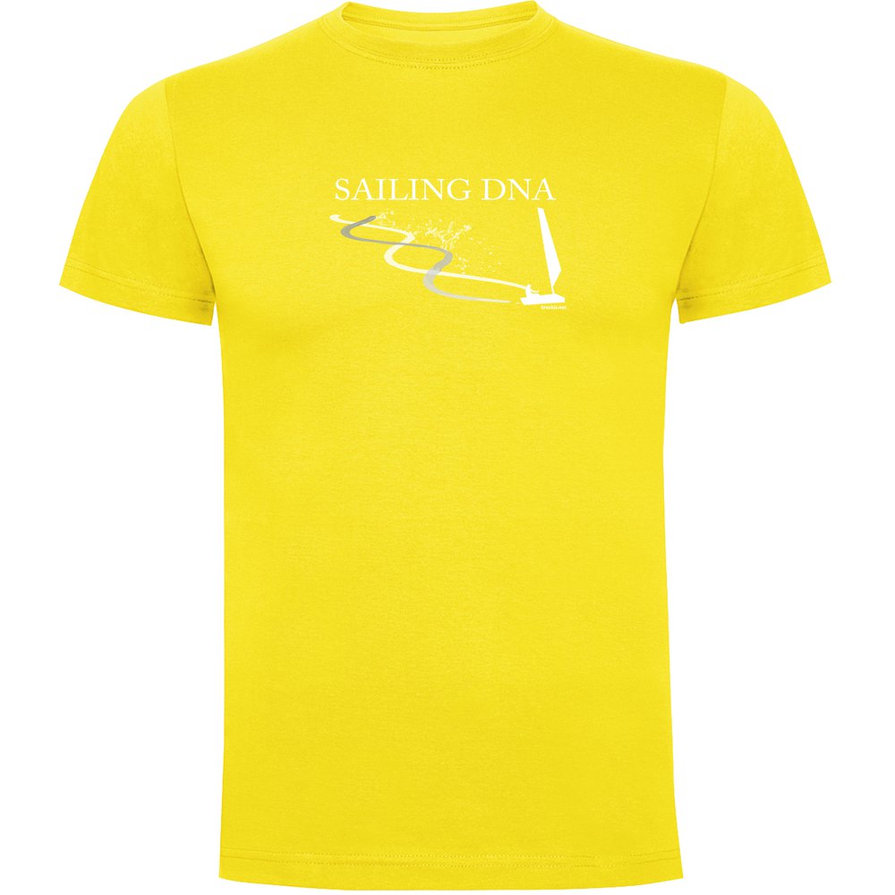 Kruskis Sailing Dna Short Sleeve T-shirt Gelb 3XL Mann von Kruskis