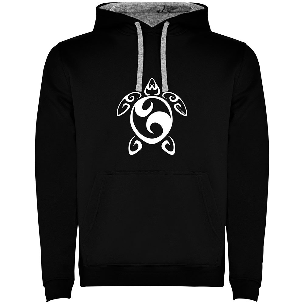 Kruskis Sea Turtle Tribal Two-colour Hoodie Schwarz 3XL Mann von Kruskis