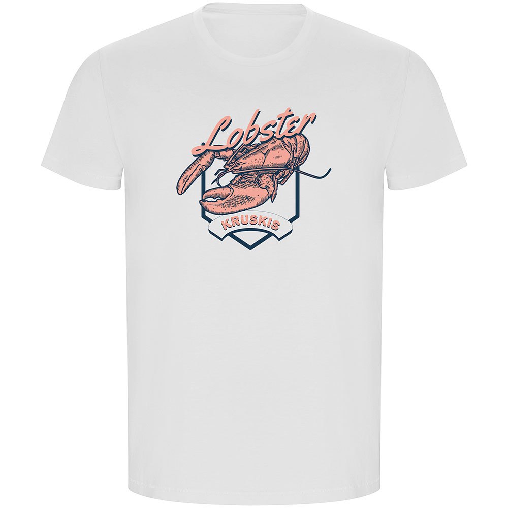 Kruskis Seafood Lobster Eco Short Sleeve T-shirt Weiß L Mann von Kruskis
