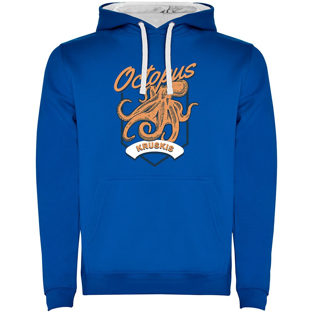 Kruskis Seafood Octopus Two-colour Hoodie Blau M Mann von Kruskis