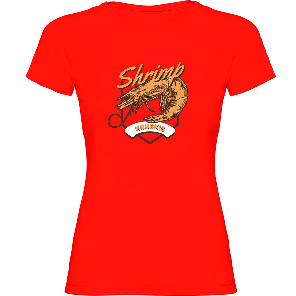 Kruskis Seafood Shrimp Short Sleeve T-shirt Rot M Frau von Kruskis