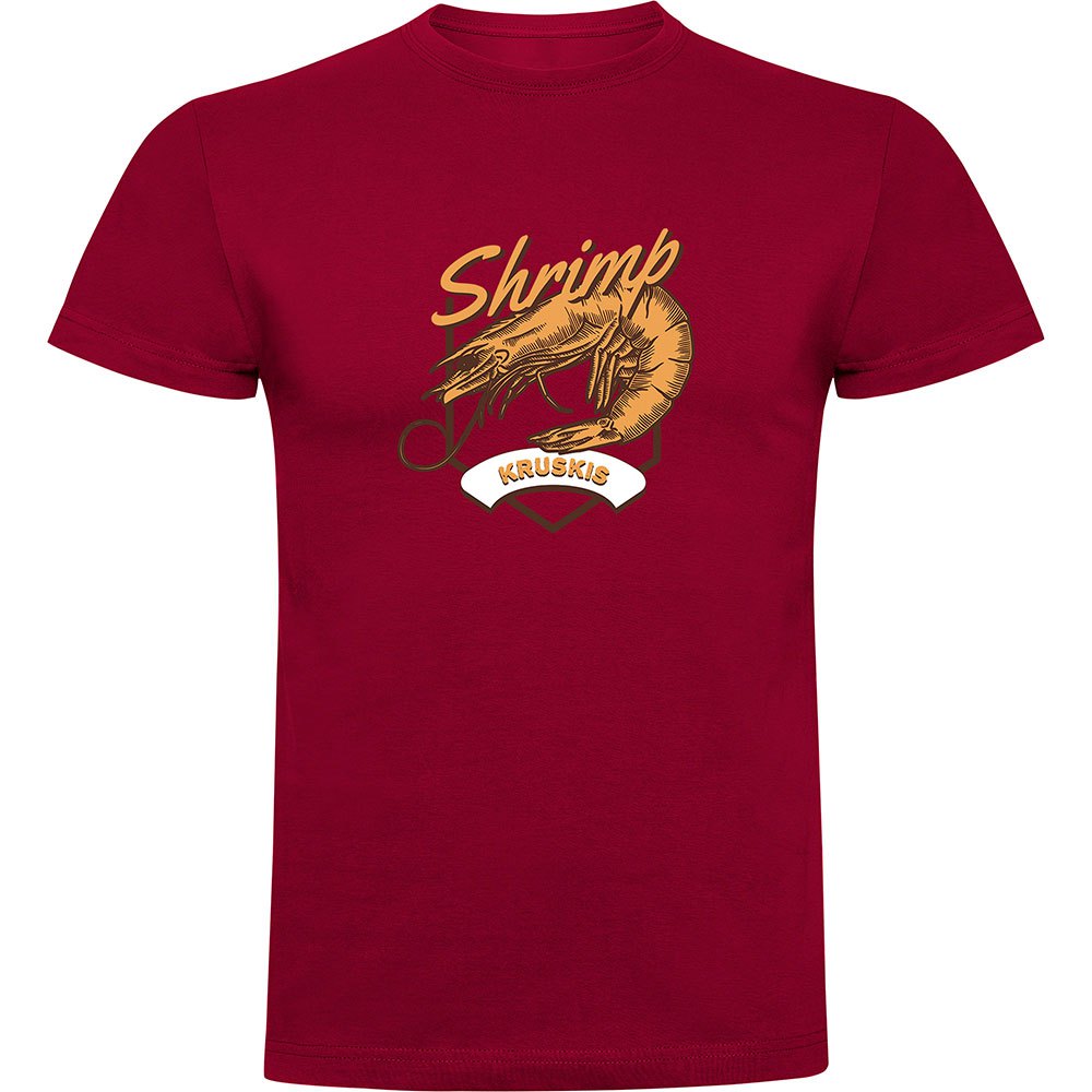 Kruskis Seafood Shrimp Short Sleeve T-shirt Rot S Mann von Kruskis
