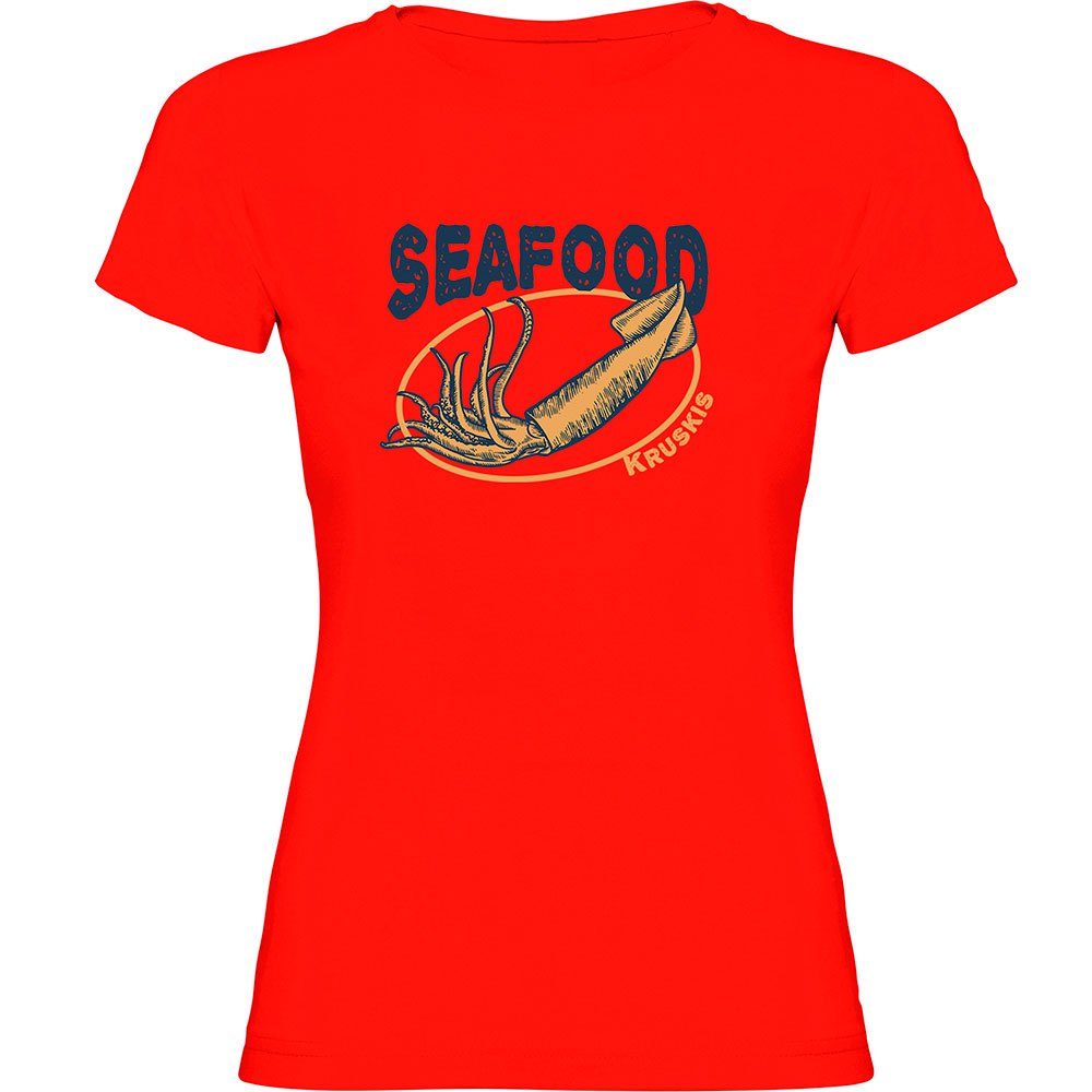 Kruskis Seafood Squid Short Sleeve T-shirt Rot XL Frau von Kruskis