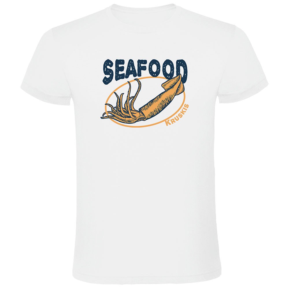 Kruskis Seafood Squid Short Sleeve T-shirt Weiß 2XL Mann von Kruskis