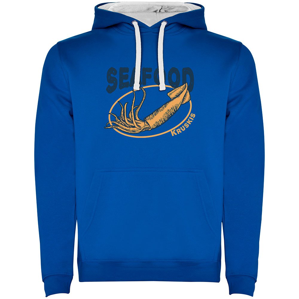 Kruskis Seafood Squid Two-colour Hoodie Blau S Mann von Kruskis