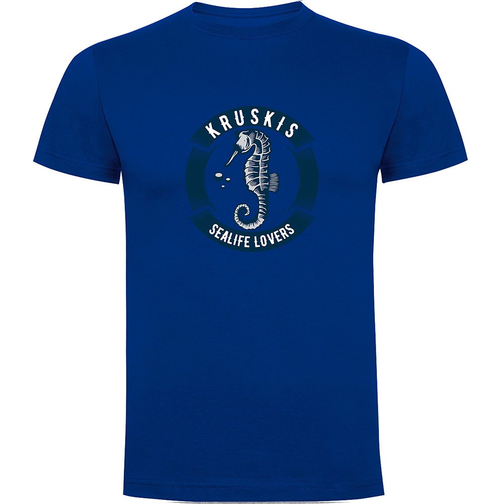 Kruskis Seahorse Short Sleeve T-shirt Blau M Mann von Kruskis