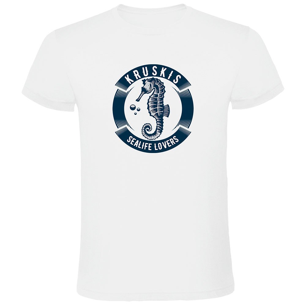 Kruskis Seahorse Short Sleeve T-shirt Weiß L Mann von Kruskis