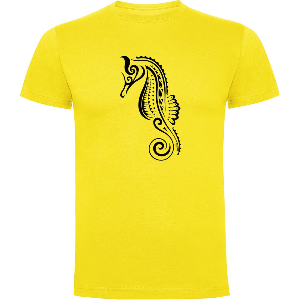 Kruskis Seahorse Tribal Short Sleeve T-shirt Gelb L Mann von Kruskis
