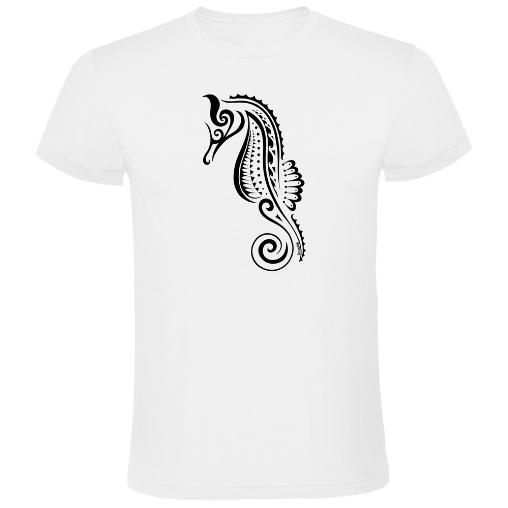 Kruskis Seahorse Tribal Short Sleeve T-shirt Weiß XL Mann von Kruskis