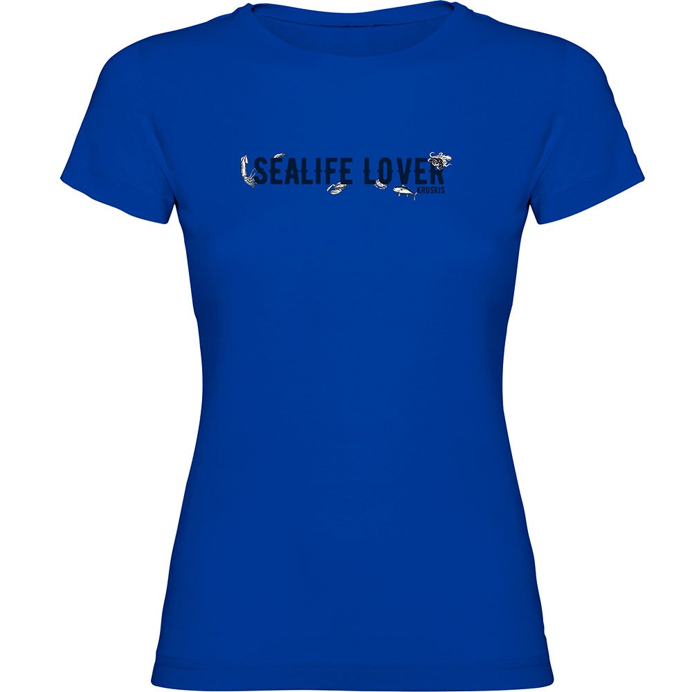 Kruskis Sealife Lover Short Sleeve T-shirt Blau 2XL Frau von Kruskis