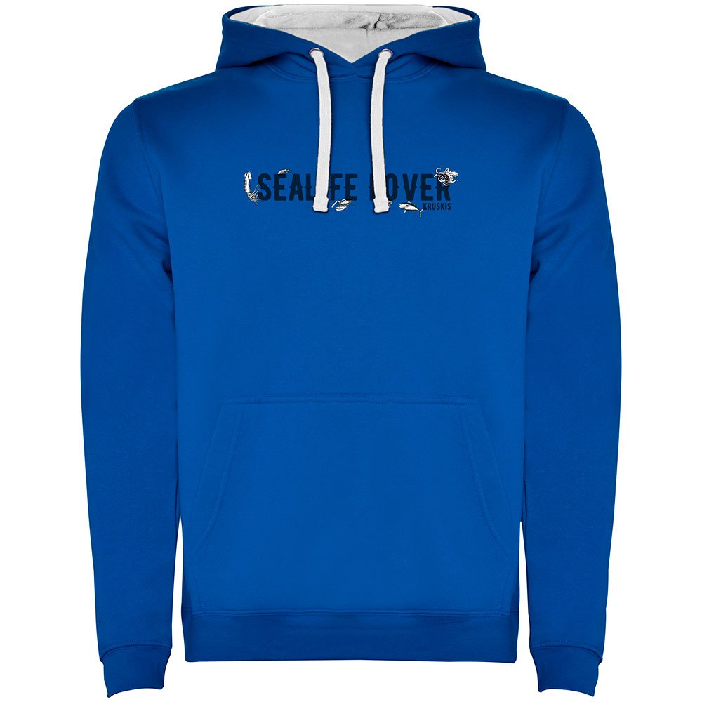 Kruskis Sealife Lover Two-colour Hoodie Blau L Mann von Kruskis