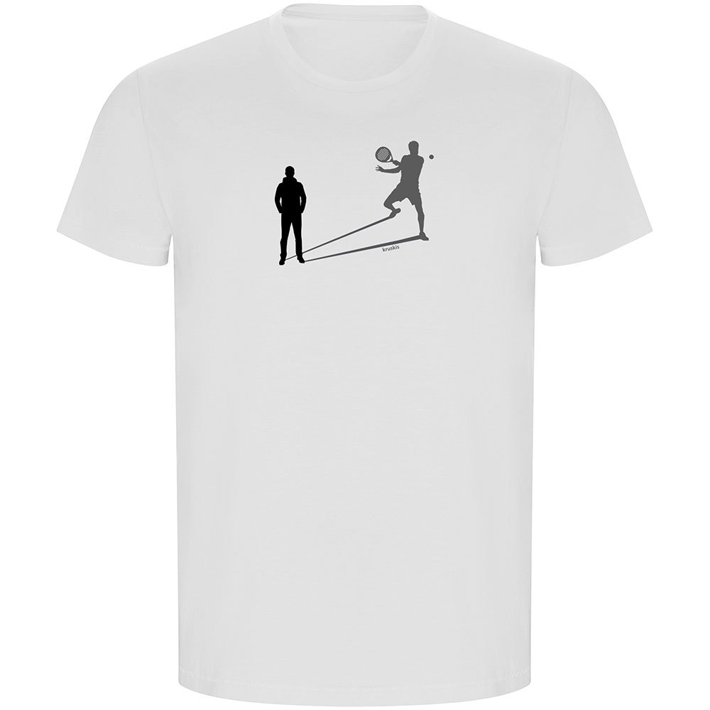 Kruskis Shadow Padel Eco Short Sleeve T-shirt Weiß 3XL Mann von Kruskis