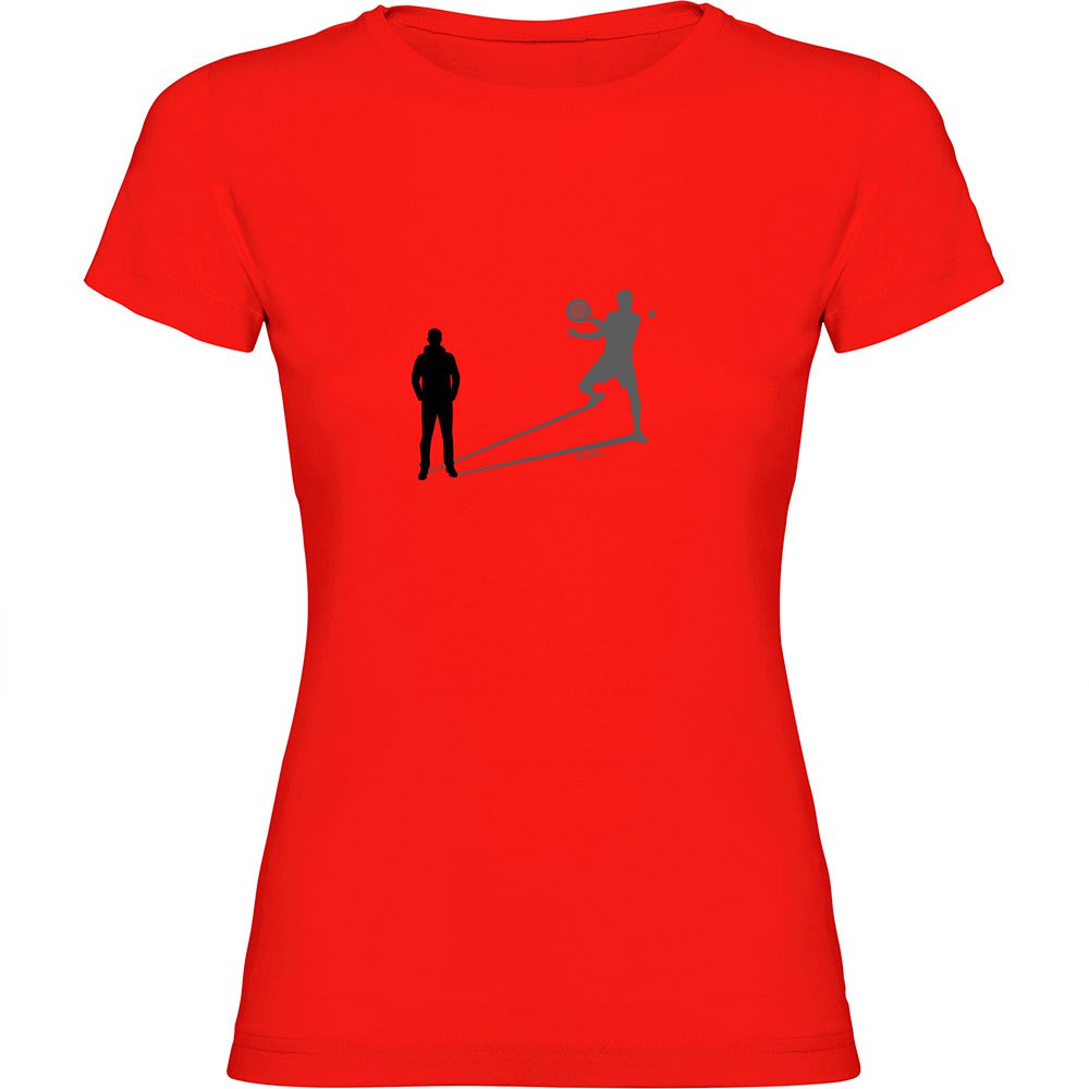 Kruskis Shadow Padel Short Sleeve T-shirt Rot 2XL Frau von Kruskis