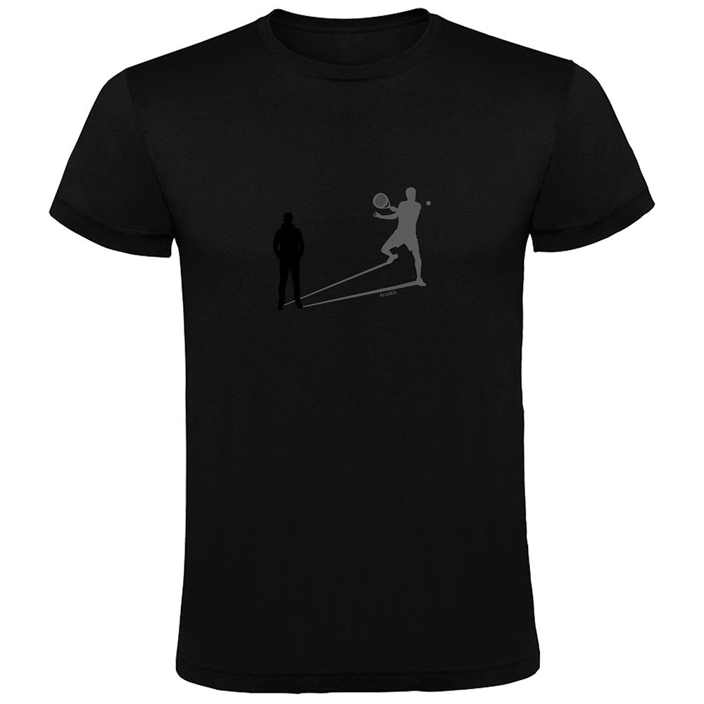 Kruskis Shadow Padel Short Sleeve T-shirt Schwarz 2XL Mann von Kruskis