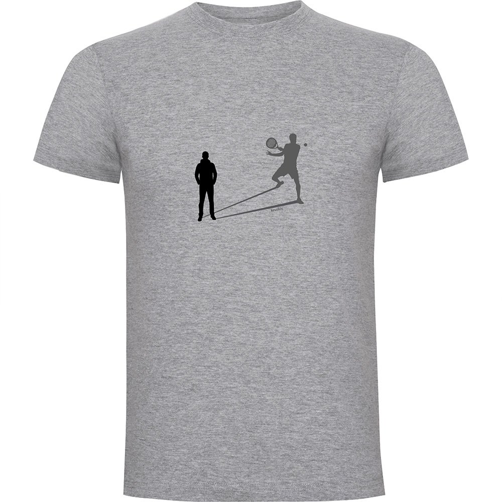 Kruskis Shadow Padel Short Sleeve T-shirt Grau 2XL Mann von Kruskis
