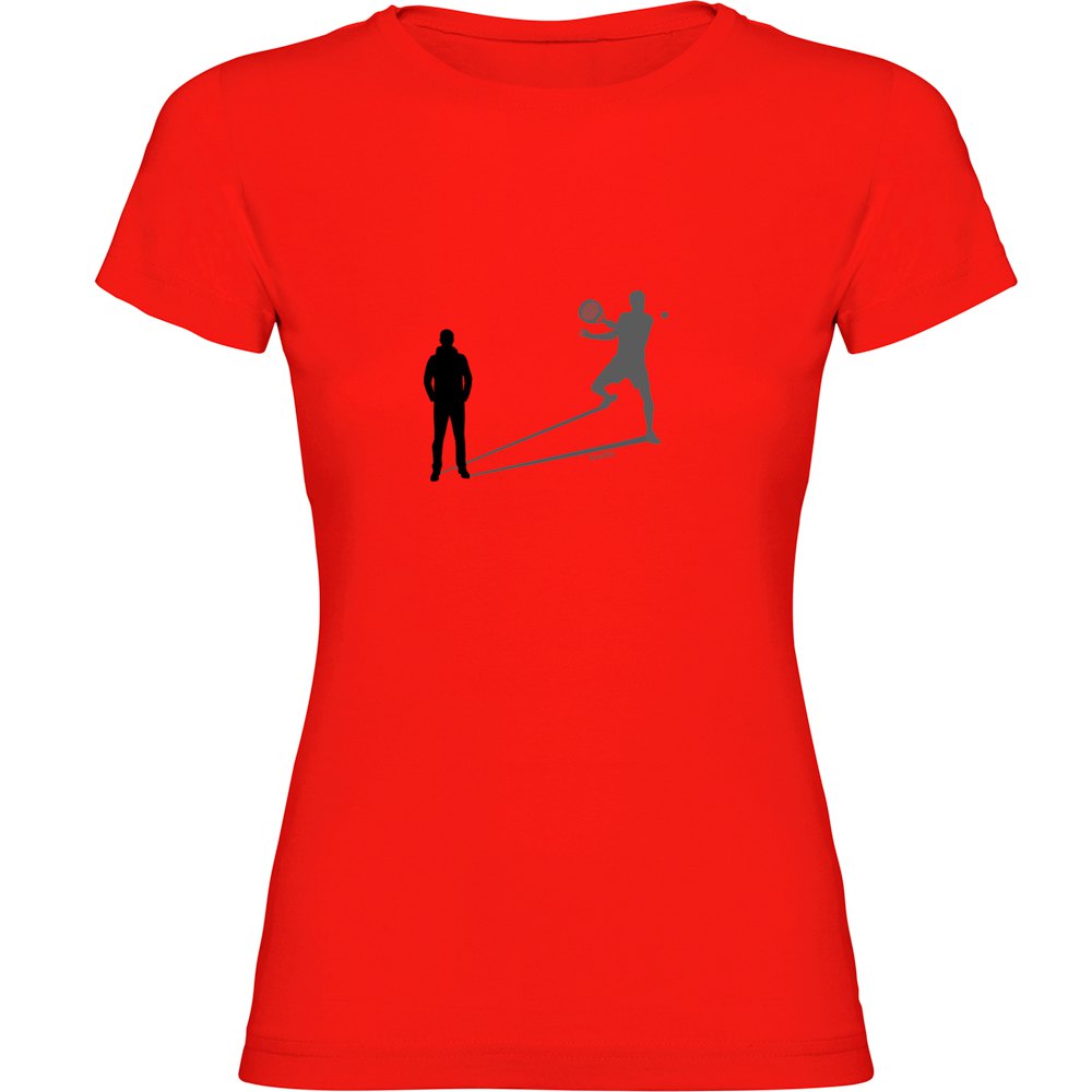 Kruskis Shadow Padel Short Sleeve T-shirt Rot M Frau von Kruskis