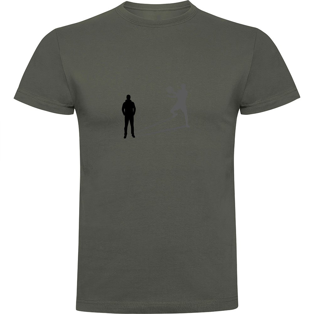 Kruskis Shadow Padel Short Sleeve T-shirt Grün S Mann von Kruskis
